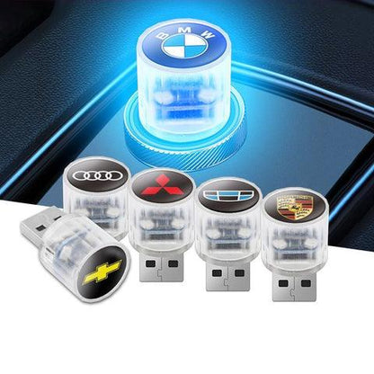 USB 飾り 自動車用ムードランプ LED レインボー 3個入 車用品